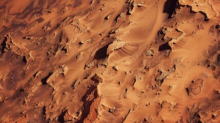 Textured Natural Surfaces: Brown Sandstone Rocks, Rough Desert Canyon Walls & Vintage Paper Grunge Patterns