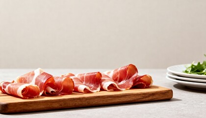 fresh raw meat and vegetables, Prosciutto di Parma