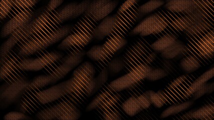 Dark orange abstract textured digital background with layered patterns