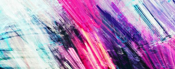 Bright color artistic smears. Abstract colorful painting background. Dynamic paint pattern. Fractal artwork for creative graphic design