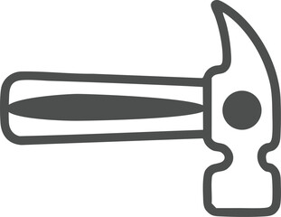 vector illustration of a hammer design vector