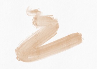 Brown Watercolor Brush Stroke Paper Texture Background