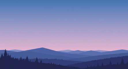 sunrise in mountains