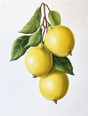 Sun-Drenched Lemons: A Botanical Study in Oil