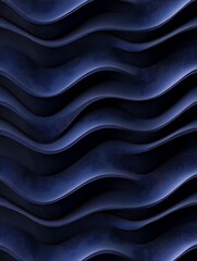Midnight Ocean: Deep Blue 3D Waves