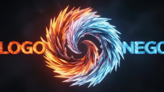 Fire & Ice Logo Intro: Dynamic Animated Branding Reveal