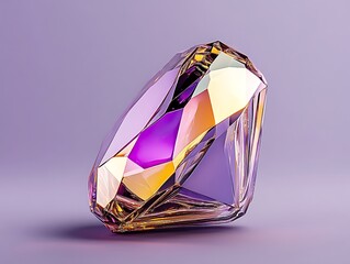 Prismatic Gem: 3D Rendered Iridescence