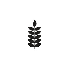 Wheat Ears Icon Vector Template ? Farm Agriculture Symbol, Color Editable..eps