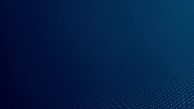 Elegant gradient blue with thin curved line waves, modern gradient animation for, technology, presentation, and branding.