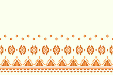 Ethnic geometric oriental traditional Aztec Boho seamless pattern. Native decorative elements tribal geometry design for fabric, clothing, embroidery, ornament, wallpaper, texture, textile