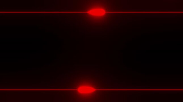 Abstract Red Laser Lines Glowing Orbs Dark Background Futuristic Sci Fi Technology Concept Motion Graphics