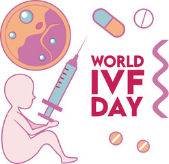 
World IVF day vector illustration EPS file download.
