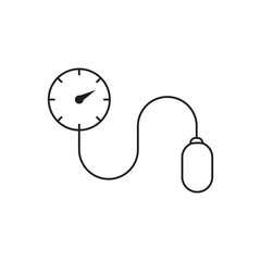 Blood Pressure Measurement Icon Set ? Medical Health Vectors on White Background.eps