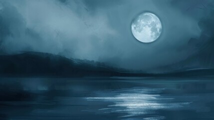 Lunar Astronomy Vistas: Full Moon Craters, Dark Night Skies, 3D Lunar Surface Orbits & Abstract Moonlight Backgrounds