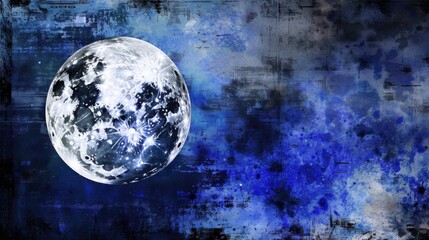 Lunar Astronomy Vistas: Full Moon Craters, Dark Night Skies, 3D Lunar Surface Orbits & Abstract Moonlight Backgrounds