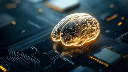Innovative technology integrating ai and neural networks futuristic lab digital art sci-fi environment close-up view conceptual visualization
