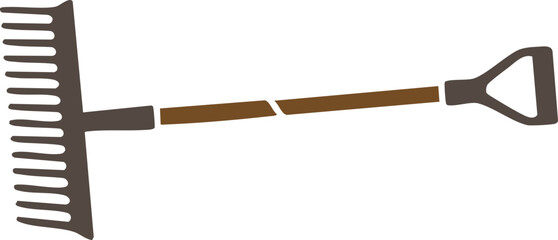 garden trowel isolated on white labor worker vector illustration tool