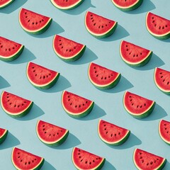 seamless pattern with watermelon