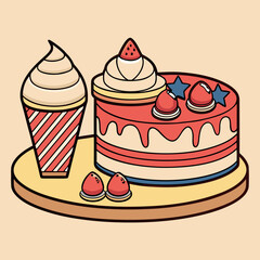 Whipped cream, Dessert, Food, Sweet, Celebration, National day, Ice cream, Cake, Cream topping (15).eps
