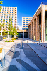 Modern Papirøen København development in beautiful part of Copenhagen. Coastal town in Denmark with Scandinavian architecture.