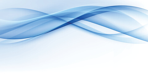 Modern blue wave background design, vector illustration