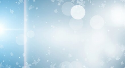 Baby Blue Silver Bokeh Background. Cool Winter Glow Wallpaper 8K.