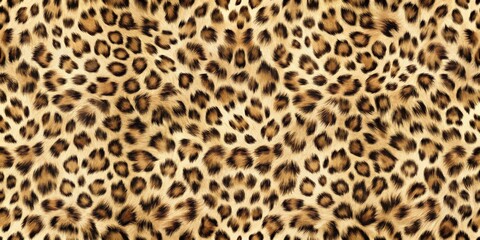A Luxurious and Elegant Leopard Print Texture, Ideal for Fashion Designs and Stylish Decor Applications