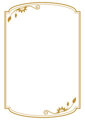 Elegant Golden Vertical Certificate Frame, wedding card frame