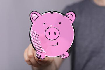 Savings, finance, money, piggy bank, digital, concept, wealth, growth, future, security, investment, budget, planning, economy, prosperity