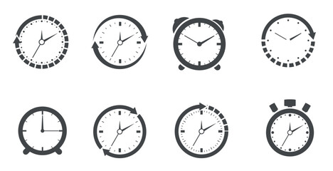 Time icon collection vector