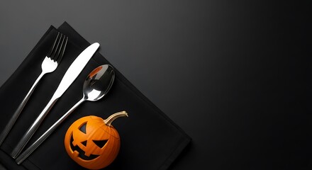 halloween table setup