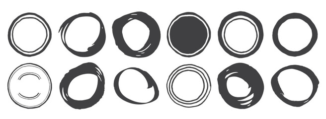 DD Hand Drawn Circle Shapes