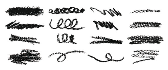 doodle charcoal in grunge style on white background hand vector