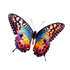 Fototapeta premium Beautiful Butterfly Isolated on White Background - Professional Stock Photo