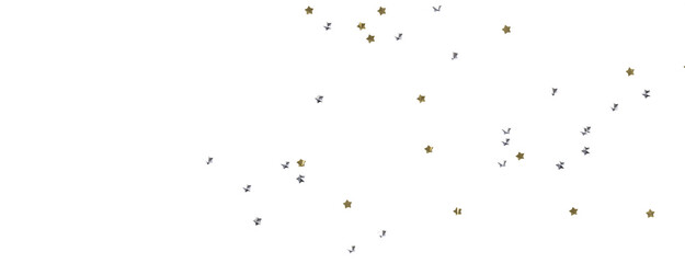 Dazzling Delight: Witness the Brilliance of a 3D Gold Stars Downpour