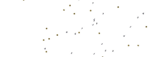 Celestial Christmas Symphony: Enthralling 3D Illustration of Falling Holiday Starbursts