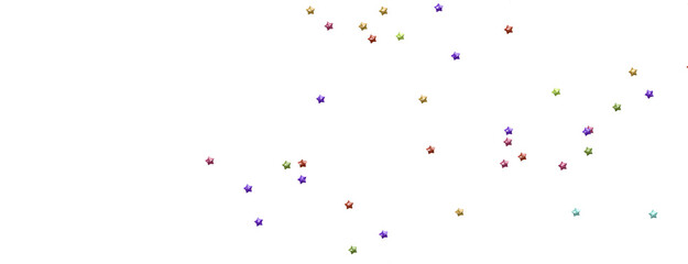 Radiant Showers: Immerse Yourself in a Spellbinding 3D Colorful Stars Downpour