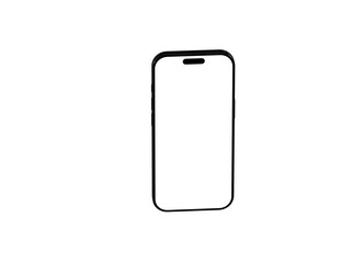 Clean vector illustration of a smartphone outline. Perfect for app icons, websites, and presentations.