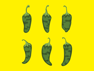 jalapenos chili organic cartoon vegan traditional illustration traditional business element raw art