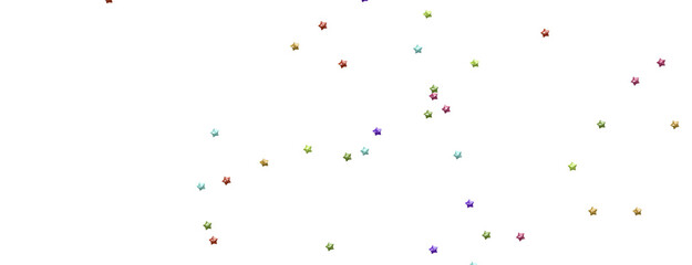 Radiant Showers: Immerse Yourself in a Spellbinding 3D Colorful Stars Downpour