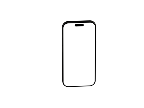 Clean vector illustration of a smartphone outline. Perfect for app icons, websites, and presentations.