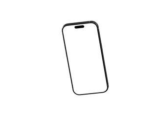 High-quality stock photo of a modern smartphone with a blank screen, perfect for app presentations or website mockups.
