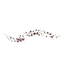 Sparkling rose gold stars swirl, perfect for backgrounds, borders, and festive designs.