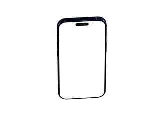 Clean smartphone mockup with blank screen, perfect for app presentations or website designs. Easy to use.