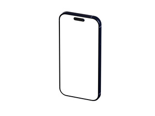 Clean design, blank screen smartphone mockup. Perfect for app presentations or website designs.