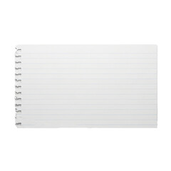 Paper Note with Ripped Edge Vector isolated on white background