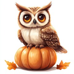 Obraz premium cute cartoon illustration of a happy animal character