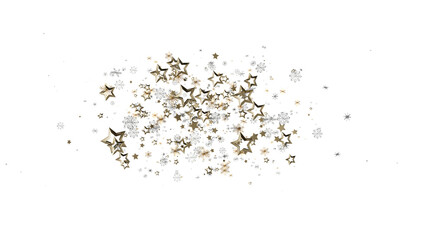Sparkling gold and silver stars, perfect for holidays, celebration, and magic themes.