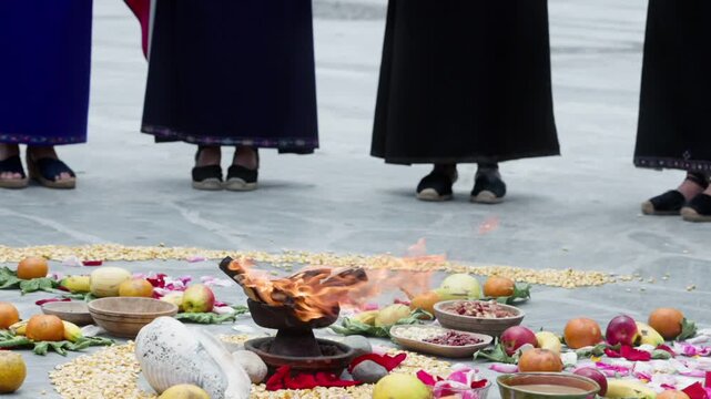 Andean Celebration Koya Raymi Honoring the Fertility of Pachamama and Indigenous Women at the Beginning of the Planting Season