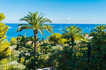 French Riviera with sea views